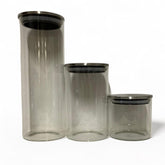 Set de recipientes herméticos de vidrio 3 piezas